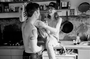 karen rosetzsky, young love, gay couple in kitchen