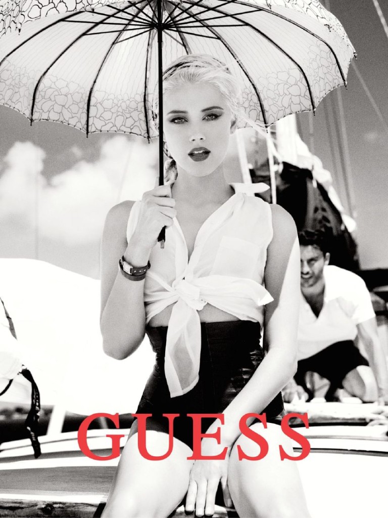 Paul Marciano, guess ad with Amber Heard