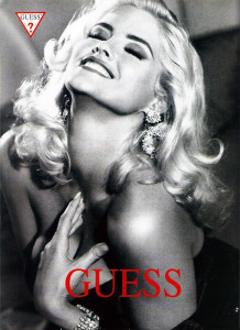 guess ads, 1990s, anna nicole smith
