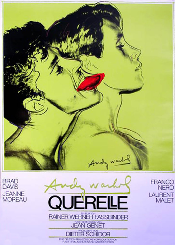 querelle movie poster, andy warhol, starring brad davis and franco nero