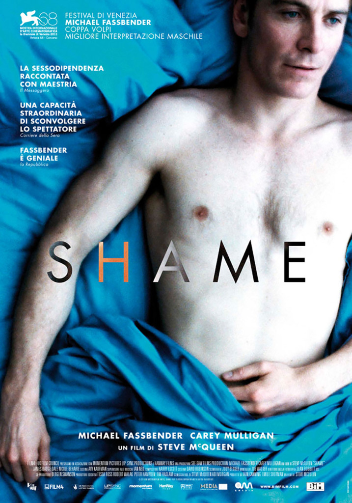 shame move poster, starring michael fassbender