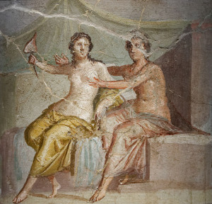 pompeii frescoes, erotic art paintings
