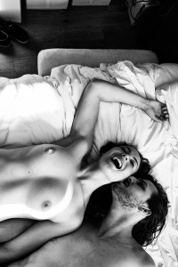 karen rosetzsky young love, topless couple in bed