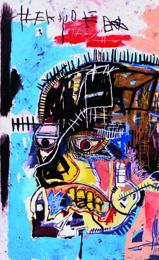 jean michel basquiat untitled skull 1981, abstract art