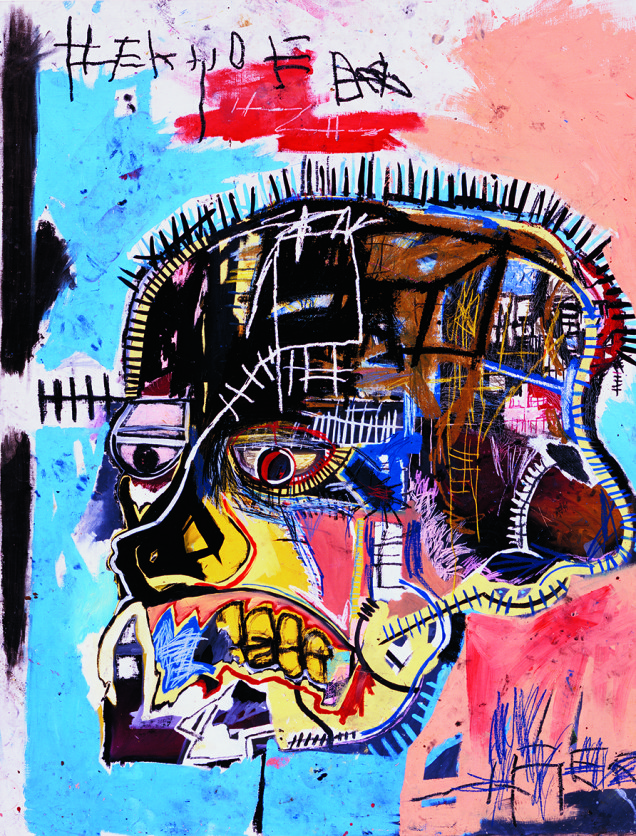 jean michel basquiat untitled skull 1981, abstract art