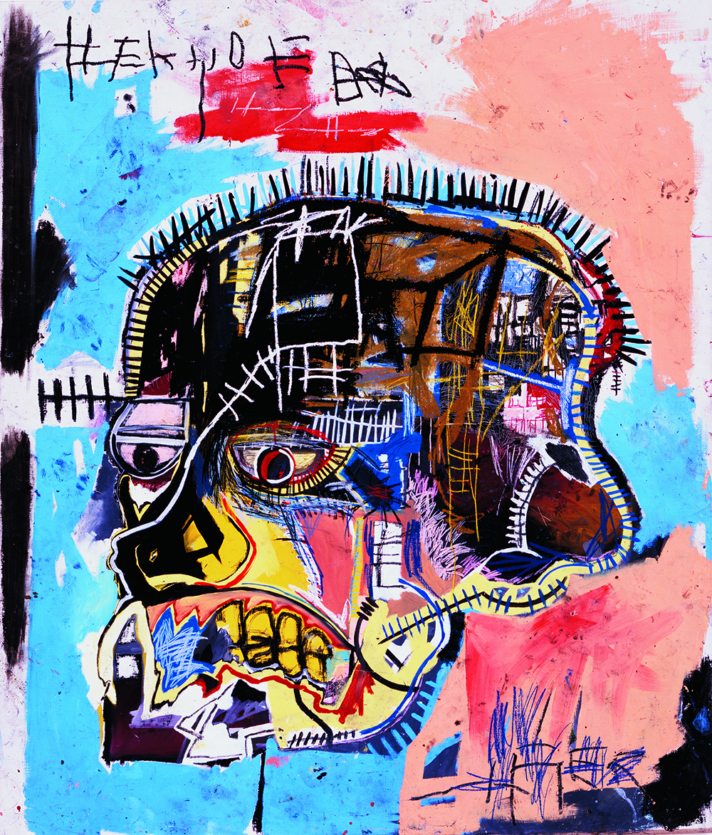 jean michel basquiat untitled skull 1981, abstract art