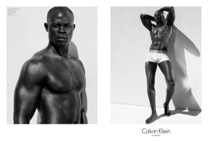djimon hounsou, calvin klein, sexy underwear ads