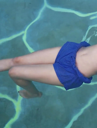 bigger splash, girl in pool, dakota johnson
