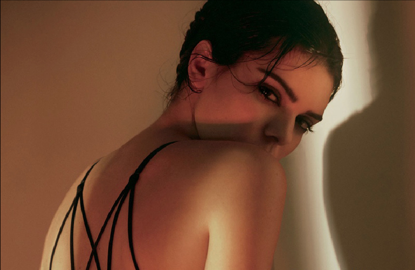 Kendall Jenner in underwear for Calvin Klein Print Ad