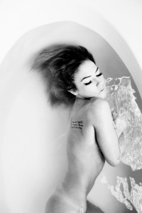 TATE TULLIER, tub time, naked woman in tub