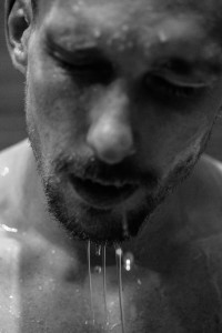 TATE TULLIER, tub time, naked man in tub