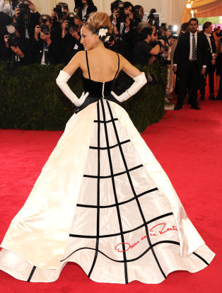 sarah jessica parker, oscar de la renta met gala
