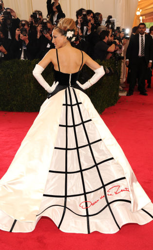 sarah jessica parker, oscar de la renta met gala