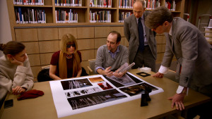 first monday in may, anna wintour reviewing pictures