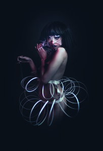 damien frost drag, night flowers, couture