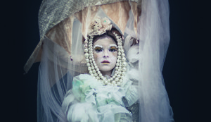 damien frost drag, night flowers, couture