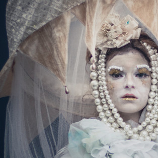 damien frost drag, night flowers, couture