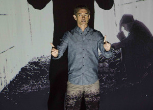 the path, hulu, man standing and pointing in front of a projector