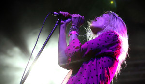 AUSTIN, TX - MARCH 17: Musician Alison Mosshart of The Kills performs onstage at the StubHub music showcase during the 2016 SXSW Music, Film + Interactive Festival at Banger's on March 17, 2016 in Austin, Texas. (Photo by Richard Mcblane/Getty Images for SXSW)