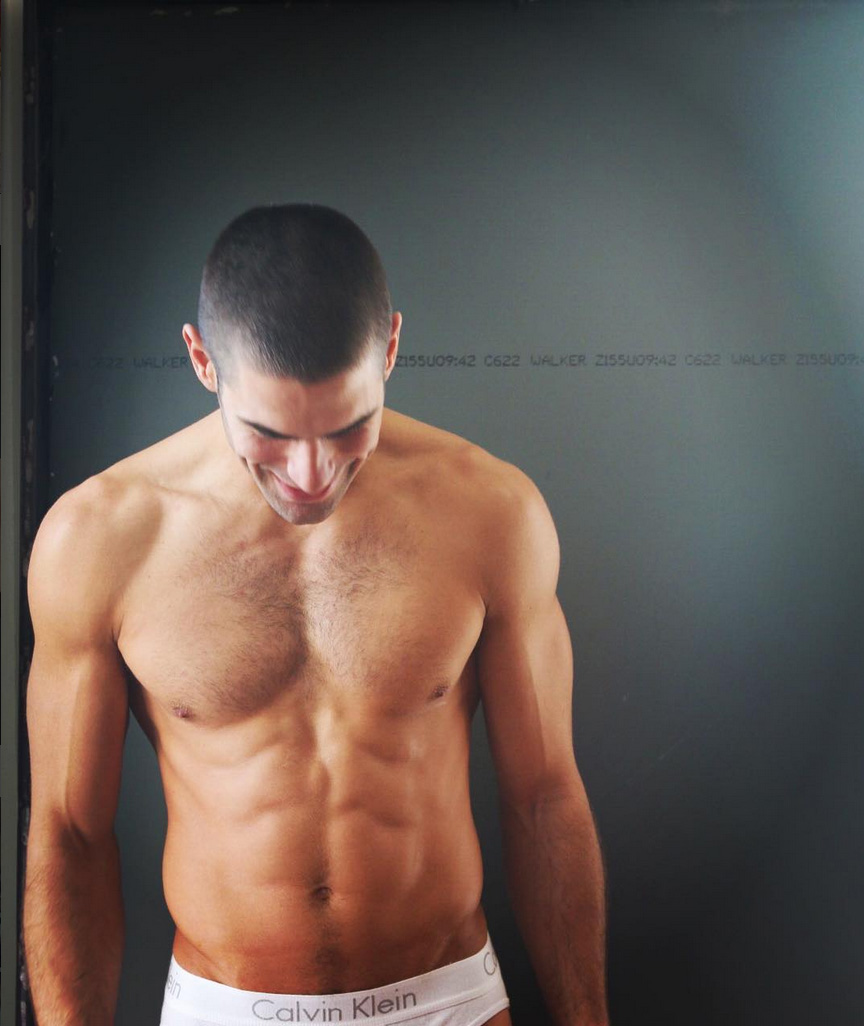 chad white topless in his calvin klein underwear