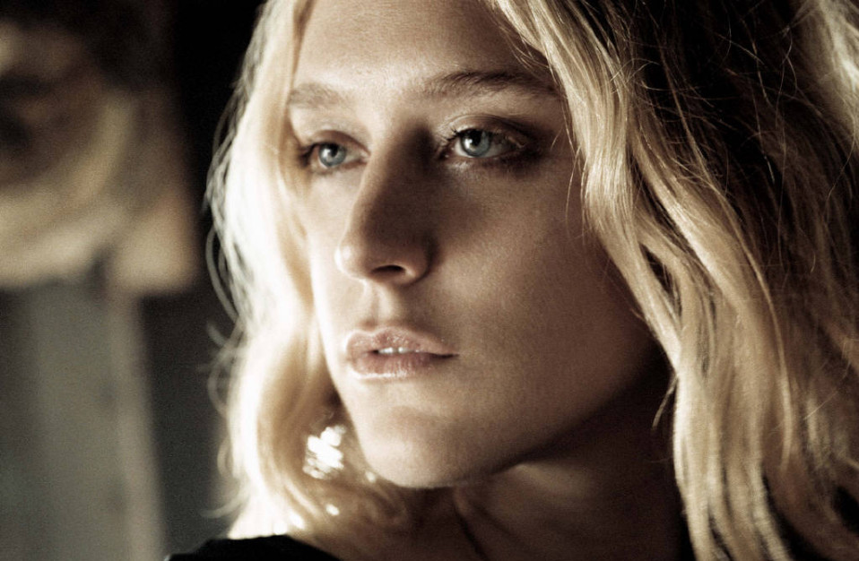 portrait of chloe sevigny looking over her shoulder