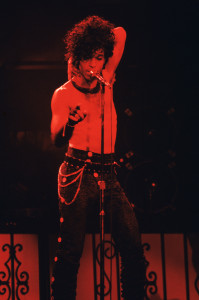 Prince in Detroit Michigan on November 8, 1984. (Photo by Ebet Roberts/Redferns)