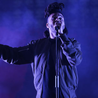 POMONA, CA - AUGUST 01: Singer The Weeknd performs during the HARD Summer Music Festival at Fairplex on August 1, 2015 in Pomona, California. (Photo by Chelsea Lauren/WireImage)