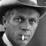 Close-up of American actor Steve McQueen (1930 - 1980) as he smokes a cigarette while on a camping trip in the Sierra Madre Mountains, California, May 1963. (Photo by John Dominis/The LIFE Picture Collection/Getty Images)
