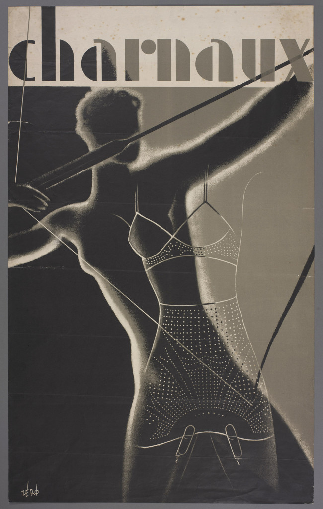 advertising poster designed by Hans Schleger, the Charnaux Patent Corset Co. Ltd