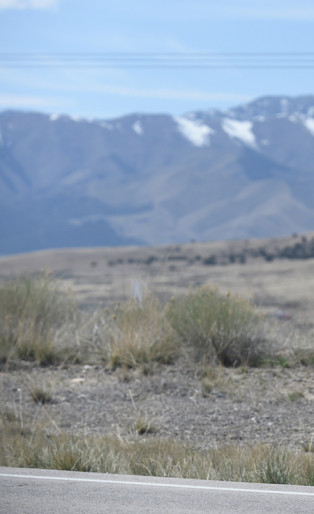 Nick Robinson wearing a suit, tie and backpack on roadside, being charlie movie