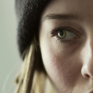 boy movie, close up shot of the eyes of Laura Emilie Hancock
