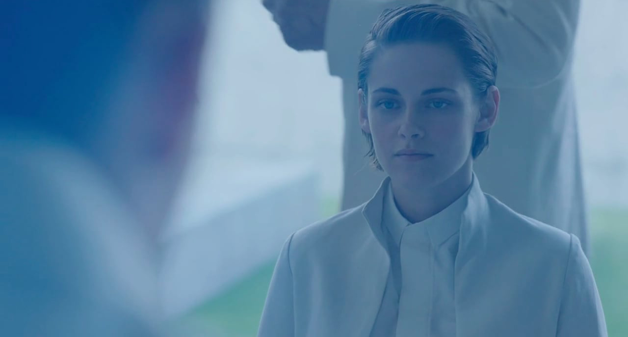 equals movie, Kristen Stewart in white outfit