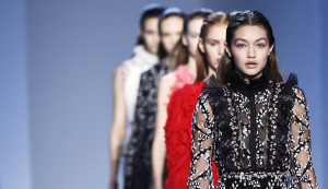gigi hadid leading fashion models on catwalk