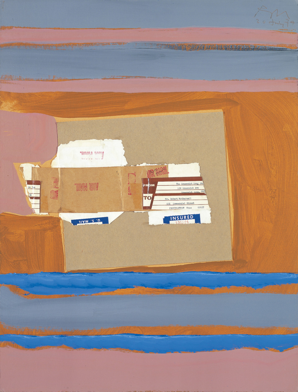 the art of collage, robert motherwell, abstract art exhibit, The Irregular Heart