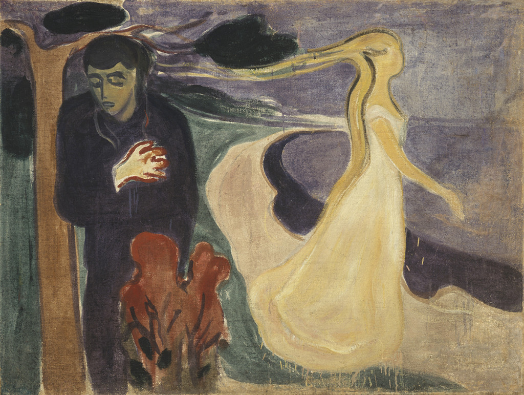 edvard munch, oil painting, , separation 