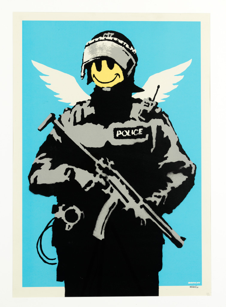 10JUN16-Banksy,_Flying_Copper__2008__cm._100_x_70_0074-LANDING