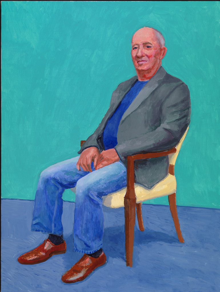 David Hockney "David Juda, 22-25 March" 2015 Acrylic on canvas 48 x 36" © David Hockney Photo Credit: Richard Schmidt