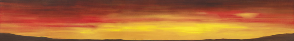 America’s Future (1979), by Ed Ruscha. Oil on canvas, 22 x 159 inches. Collection of Levi Strauss & Co., San Francisco. © Ed Ruscha.