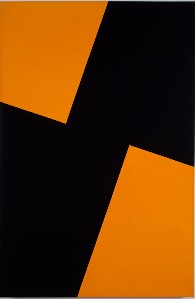 <em>Friday</em> (1978), by Carmen Herrera. Acrylic on canvas , 62 x 42 inches. Collection of the artist. Courtesy Lisson Gallery. © Carmen Herrera.