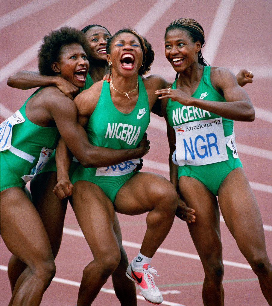 Nigerian Relay Team Barcelona, 1992 Photo: Ken Geiger