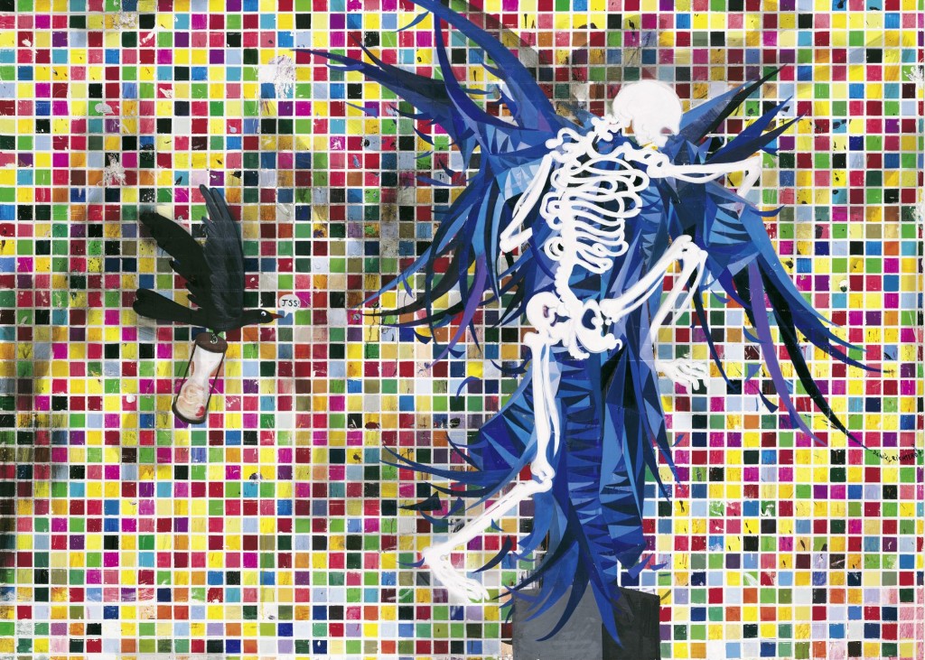 Alles Ohne Nichts (2006–07), by Daniel Richter. Oil on canvas, 230.3 x 319.9 cm. Tatintsian Collection. Photo: Jochen Littkemann, Berlin.