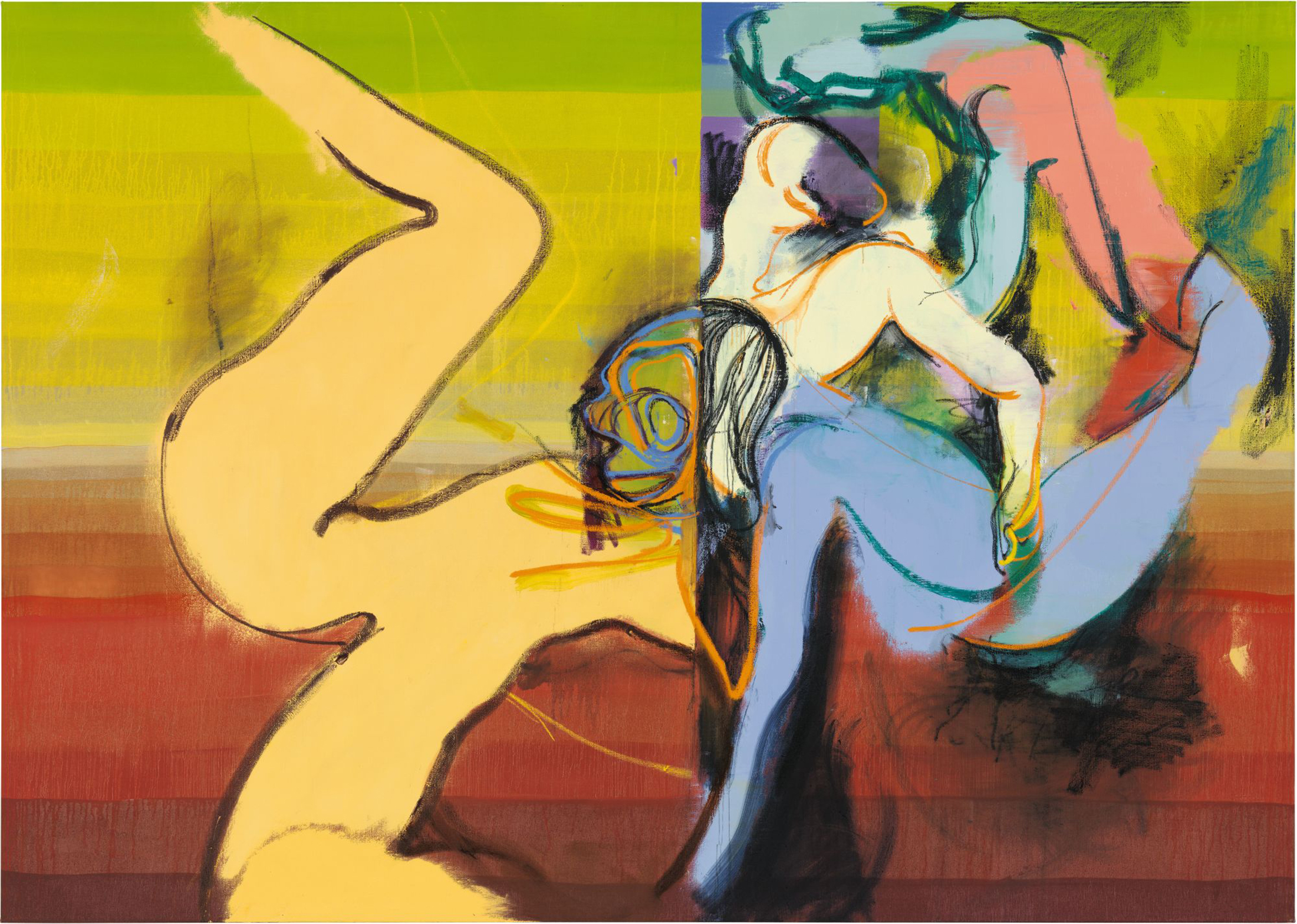 Bill (2015), by Daniel Richter. Oil on canvas. 200 x 270 cm. Private Collection, Rotterdam. Courtesy Galerie Thaddeus Ropac, Paris – Salzburg. Photo: Jens Ziehe/Photographie.