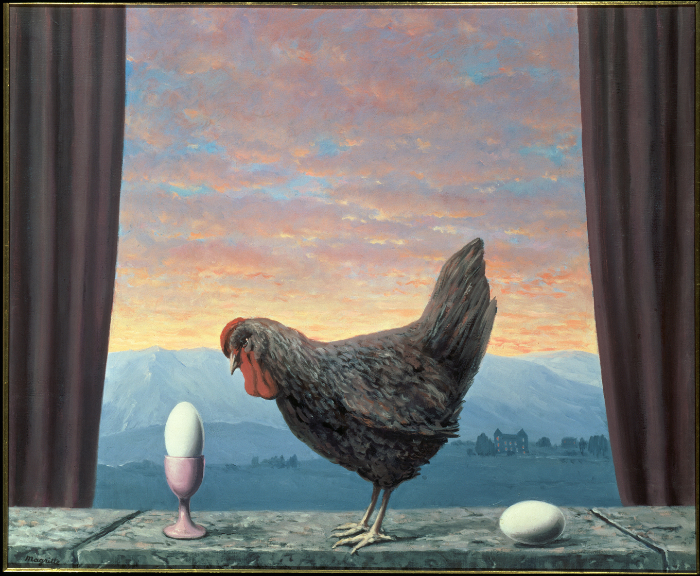 Variante de la tristesse (“Variation of Sadness,” 1957), by René Magritte. Oil on canvas, 50.2 x 60.3 cm. Kerry Stokes Collection, Perth. © Photothèque R. Magritte / Banque d'Images, ADAGP, Paris 2016.