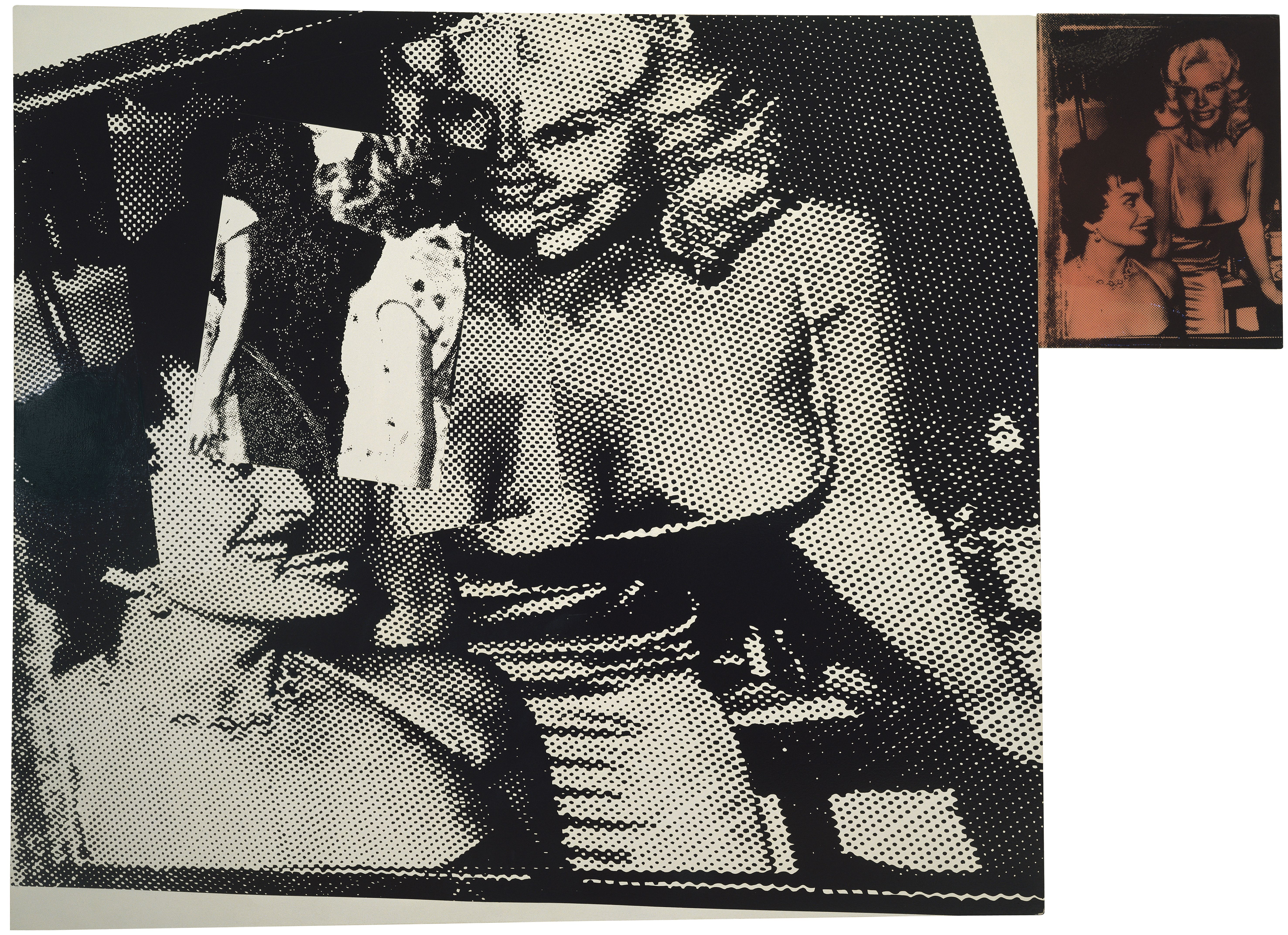 Big Girls (1986), by Marilyn Minter. Enamel on canvas (2 panels), overall: 80 x 90 inches. Collection of Bill Contente, New York.
