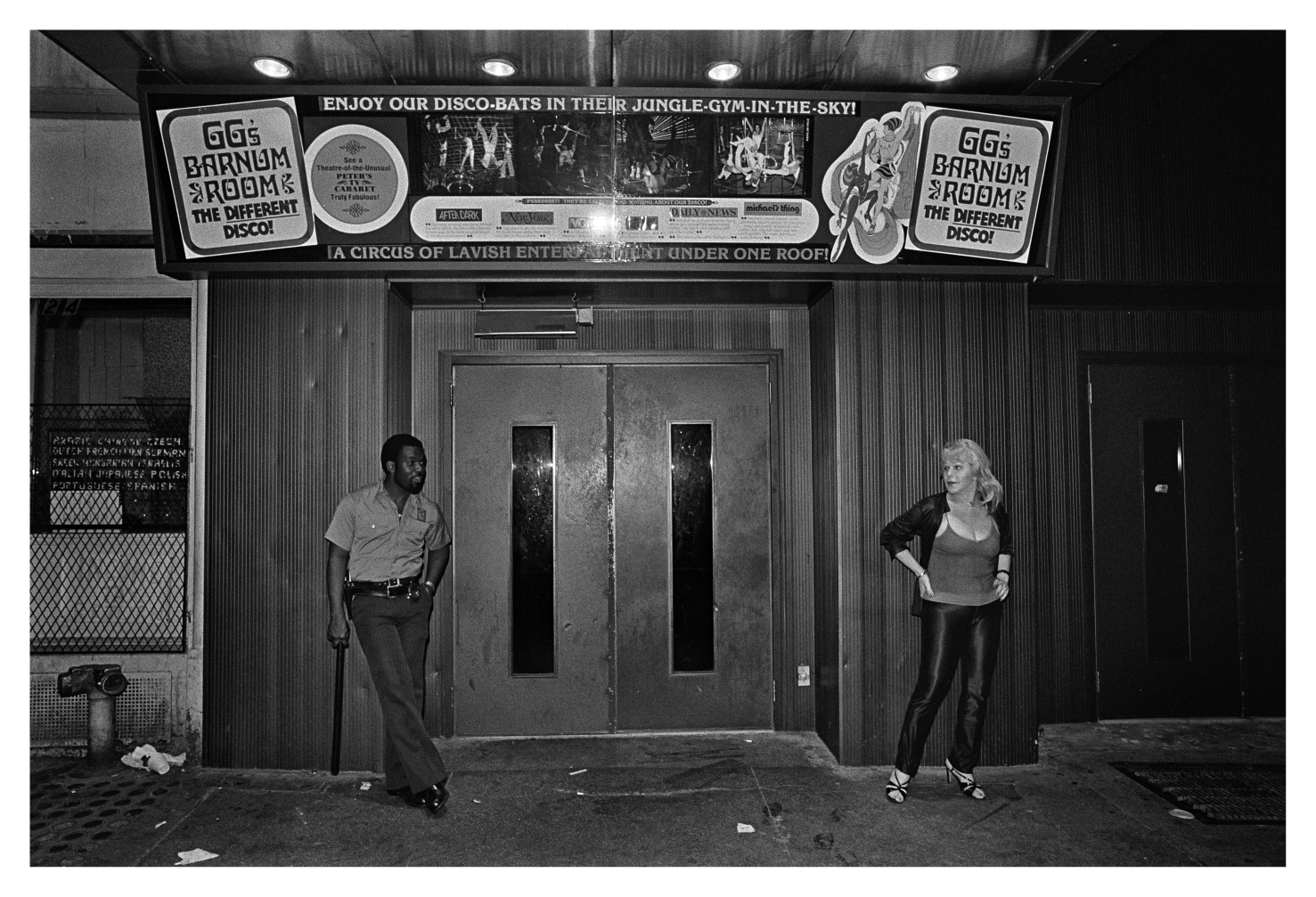 GG's Barnum Room entrance, 1979. Photo courtesy of Bill Bernstein.
