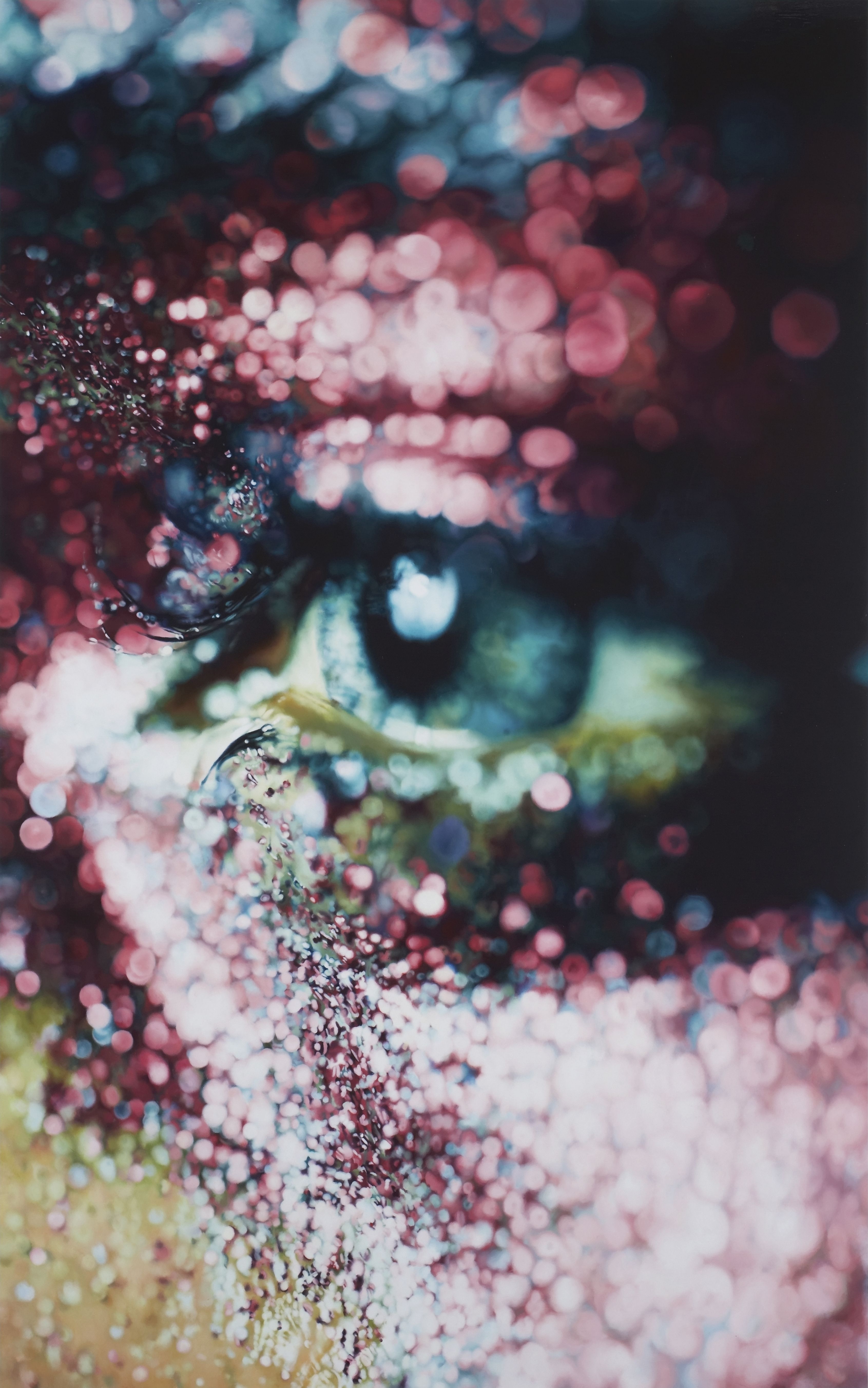 Glazed (2006), by Marilyn Minter. Enamel on metal, 96 x 60 inches. Collection of Jeanne Greenberg Rohatyn and Nicolas Rohatyn, New York.