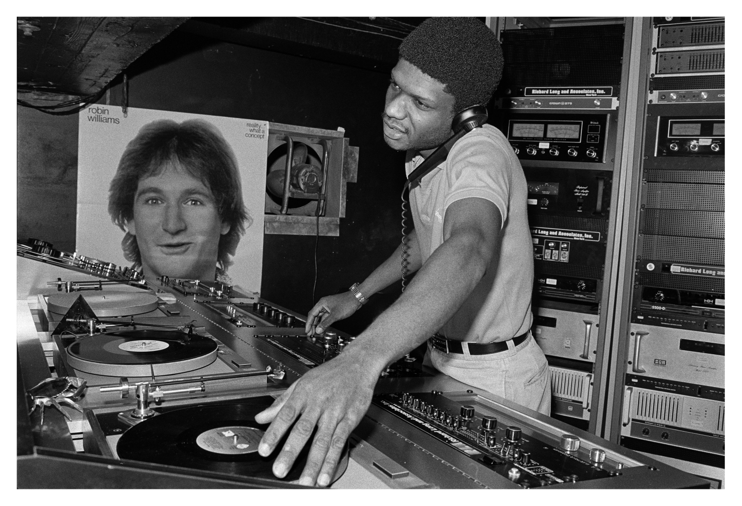 Paradise Garage DJ Larry Levan, 1979. Photo courtesy of Bill Bernstein.