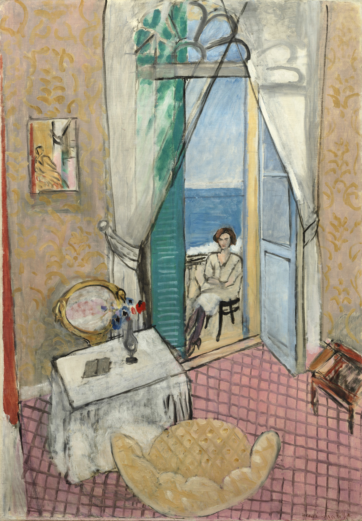 7. Henri Matisse, Interior at Nice, 1919; oil on canvas; the Art Institute of Chicago; © Succession H. Matisse / Artists Rights Society (ARS), New York. 