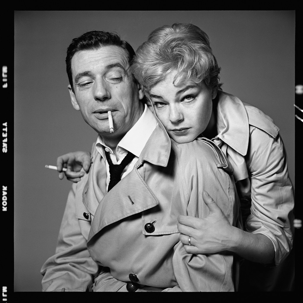 Yves Montand and Simone Signoret, actors, New York, October 23, 1959. Photograph by Richard Avedon. © The Richard Avedon Foundation. 