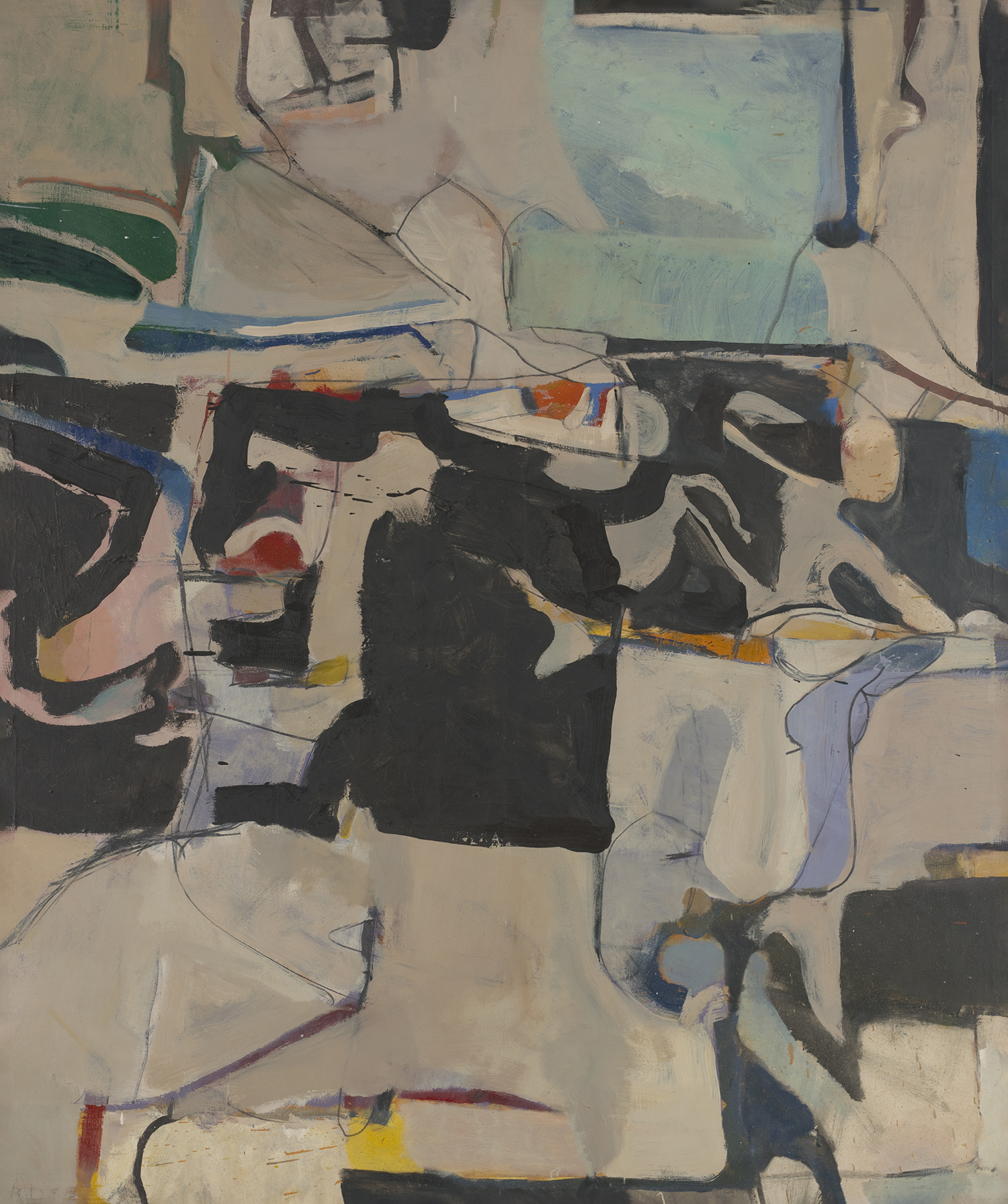 Richard Diebenkorn, Urbana #6, 1953; oil on canvas; Modern Art Museum of Fort Worth, museum purchase, Sid W. Richardson Foundation Endowment Fund; © the Richard Diebenkorn Foundation.